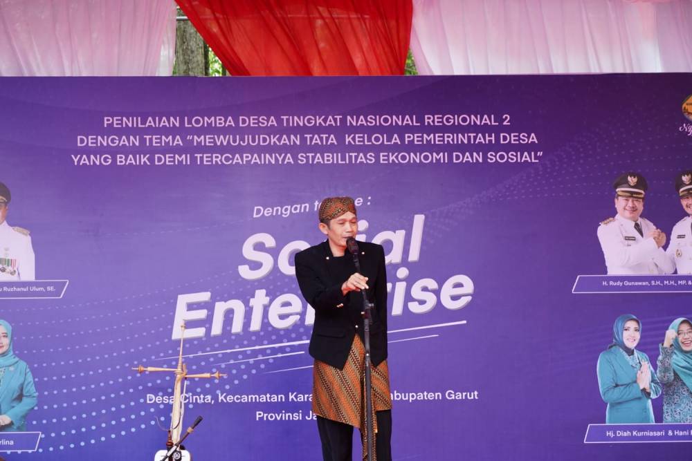 Inovasi Social Enterprise Desa Cinta Kecamatan Karangtengah Jadi DayaTarik Tim Rechecking Lomba Desa