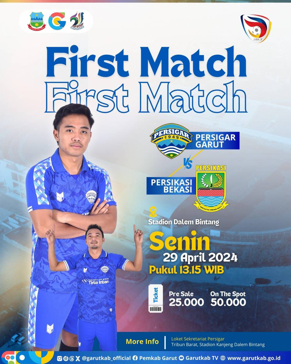 Tiket Pertandingan Liga 3 Nasional di Stadion Kanjeng Dalem Bintang Dibanderol Rp25 Ribu - Rp50 Ribu