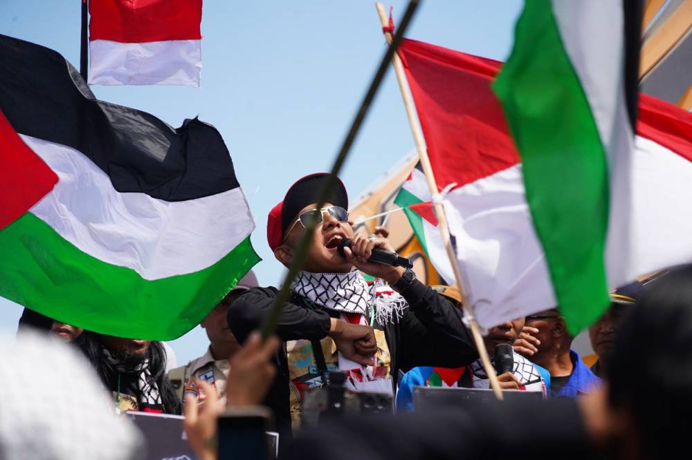 Aksi Solidaritas GASOLINE di Garut Galang Donasi Rp13 Juta untuk Palestina