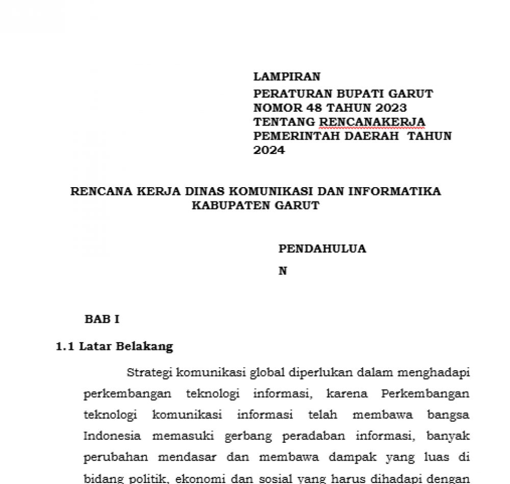 Renja Diskominfo Tahun 2024