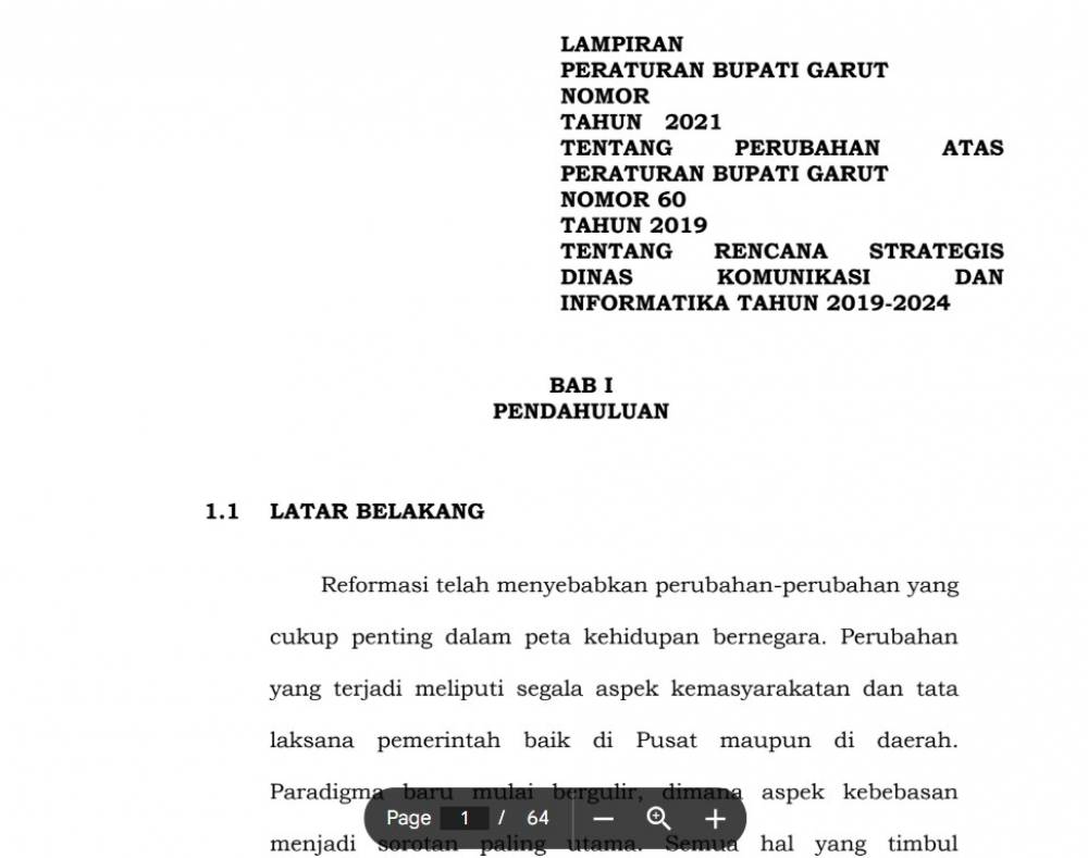 Renstra Diskominfo 2019 2024
